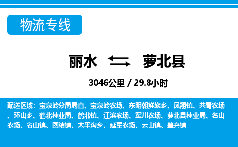 麗水到蘿北縣物流專(zhuān)線(xiàn)-麗水至蘿北縣貨運(yùn)公司