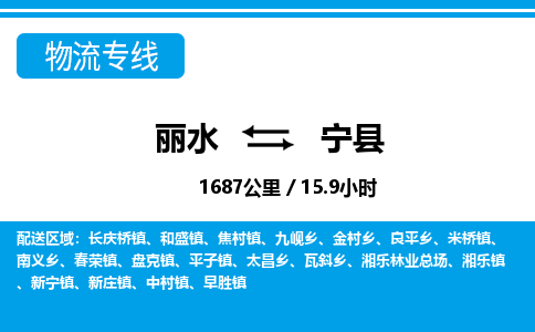 麗水到寧縣物流專(zhuān)線(xiàn)-麗水至寧縣貨運(yùn)公司